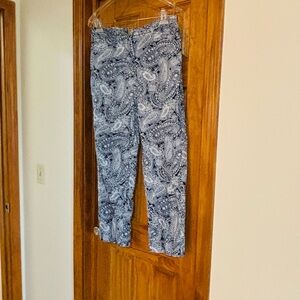 Ralph Lauren Paisley Print Trousers - Black and Gray